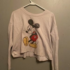 Mickey Mouse cropped sweater